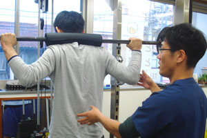 ジム併設でトレーニングも可能